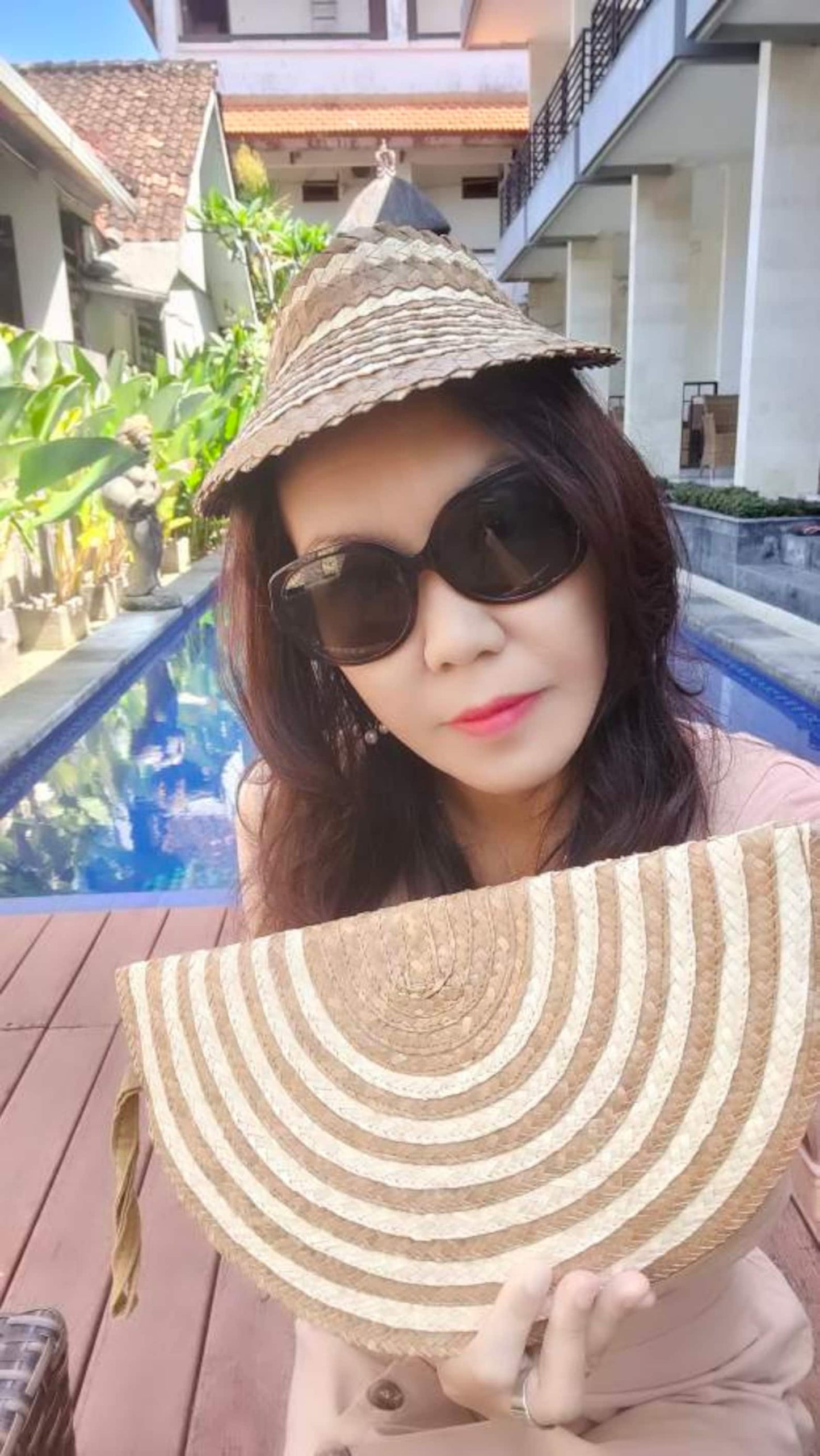 Half Moon Palm Leaf Clutch Purse