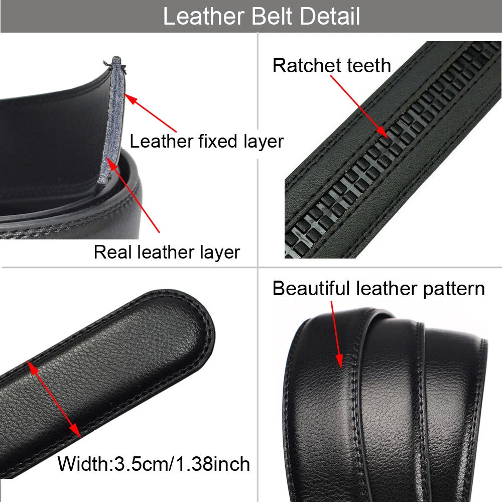 Modern Buckle Leather Belt Men Sleek Skinny Style