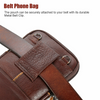 Leather phone pouch waist bag