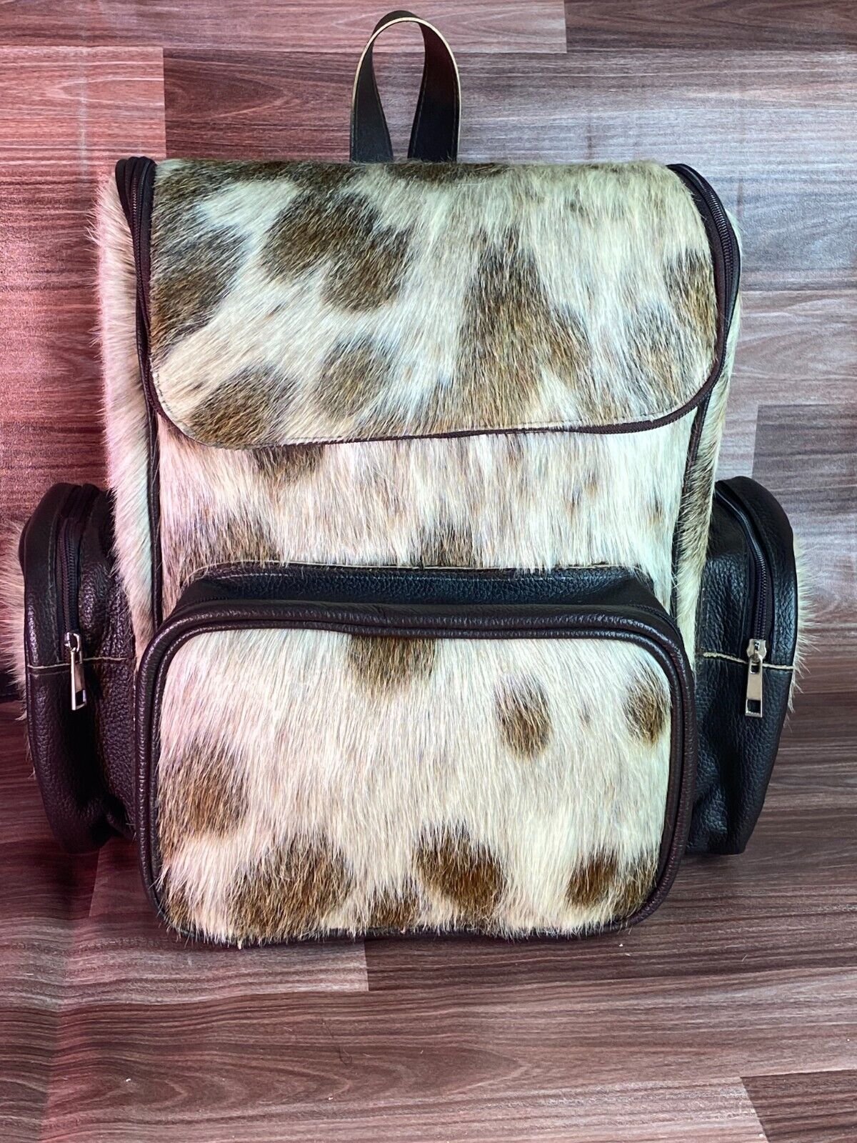 Large Hair On Cowhide Backpack