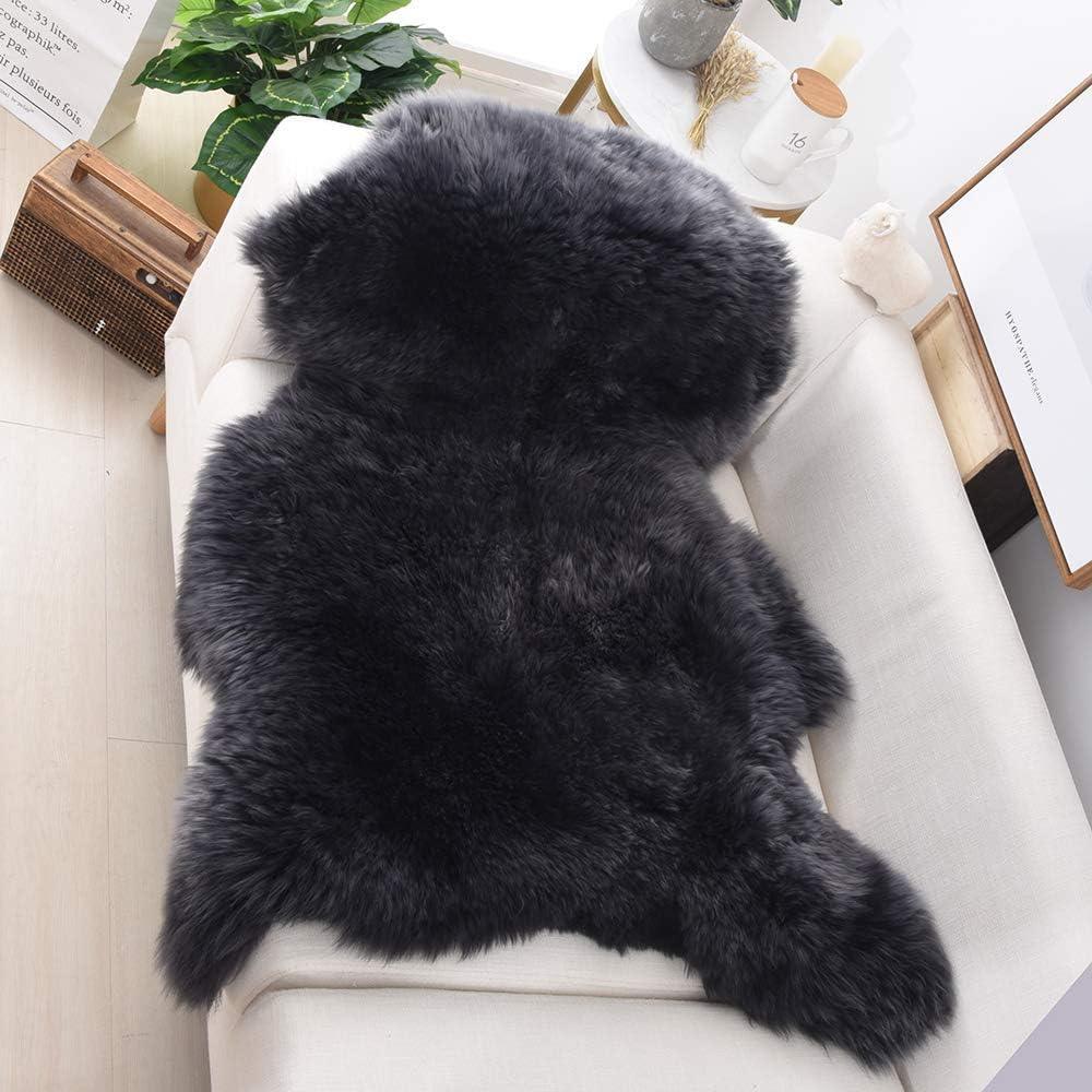 Steel Grey Icelandic Sheepskin Rugs