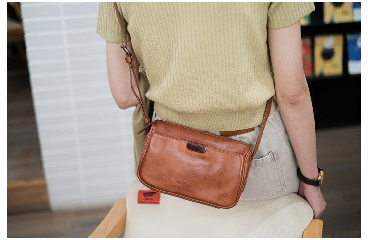 women leather pillow bag crossbody purse