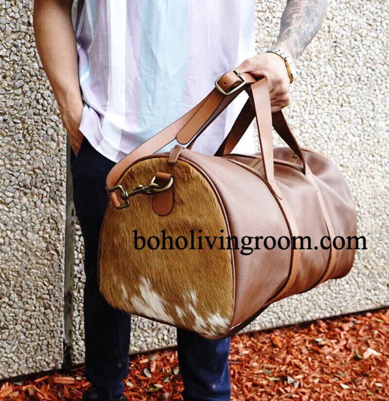 Large Cowhide Travel Purse