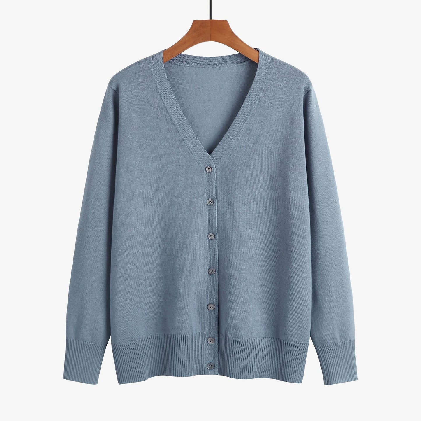 cotton v neck sweaters women long sleeve