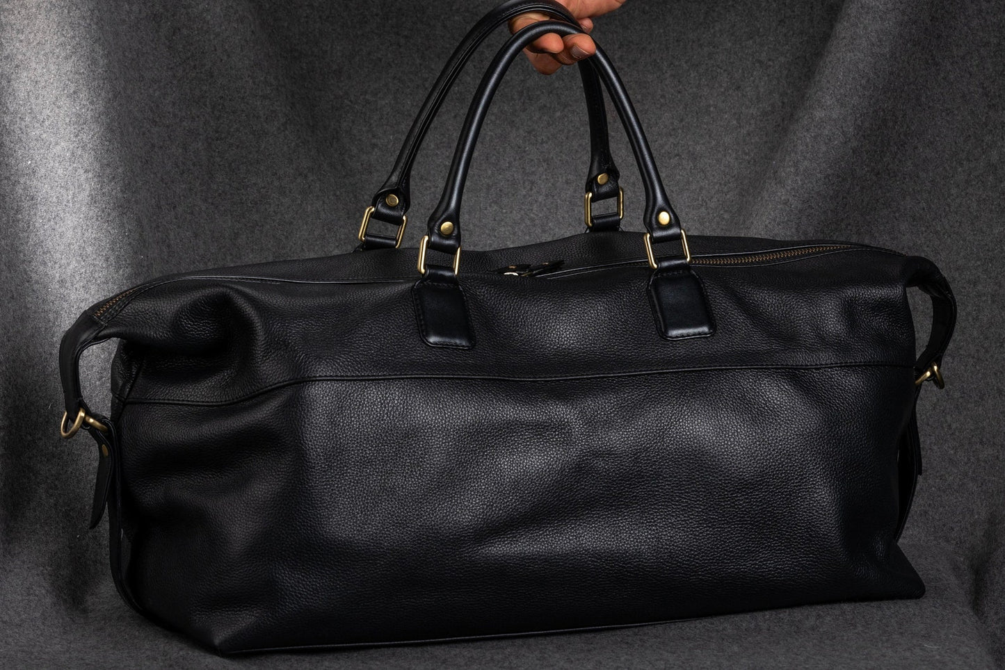 Large Real Leather Duffle Weekender Bag