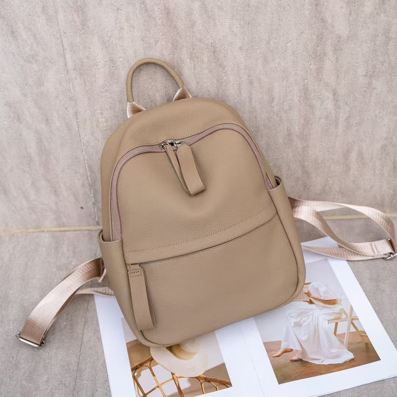 genuine leather mini rucksack womens