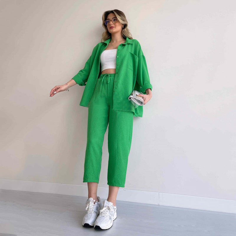 matching two piece co-ord outfits.