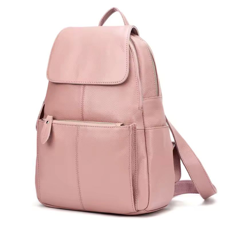 Genuine Leather Women Backpack