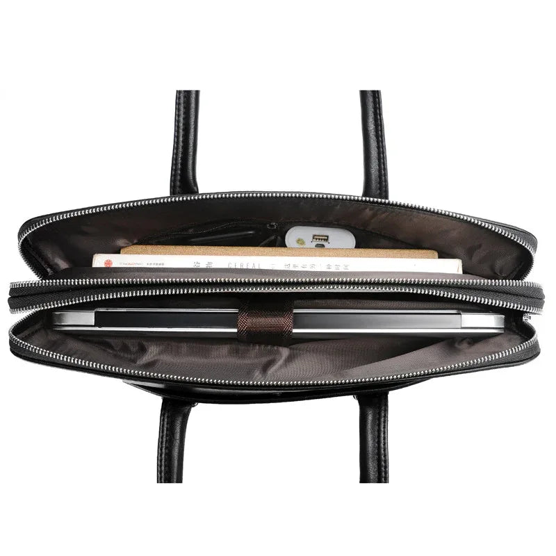 Genuine Leather Office Handbag