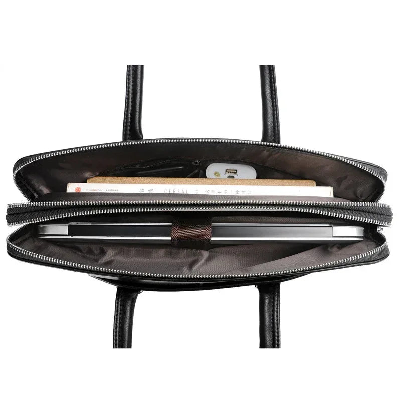 Genuine Leather Office Handbag