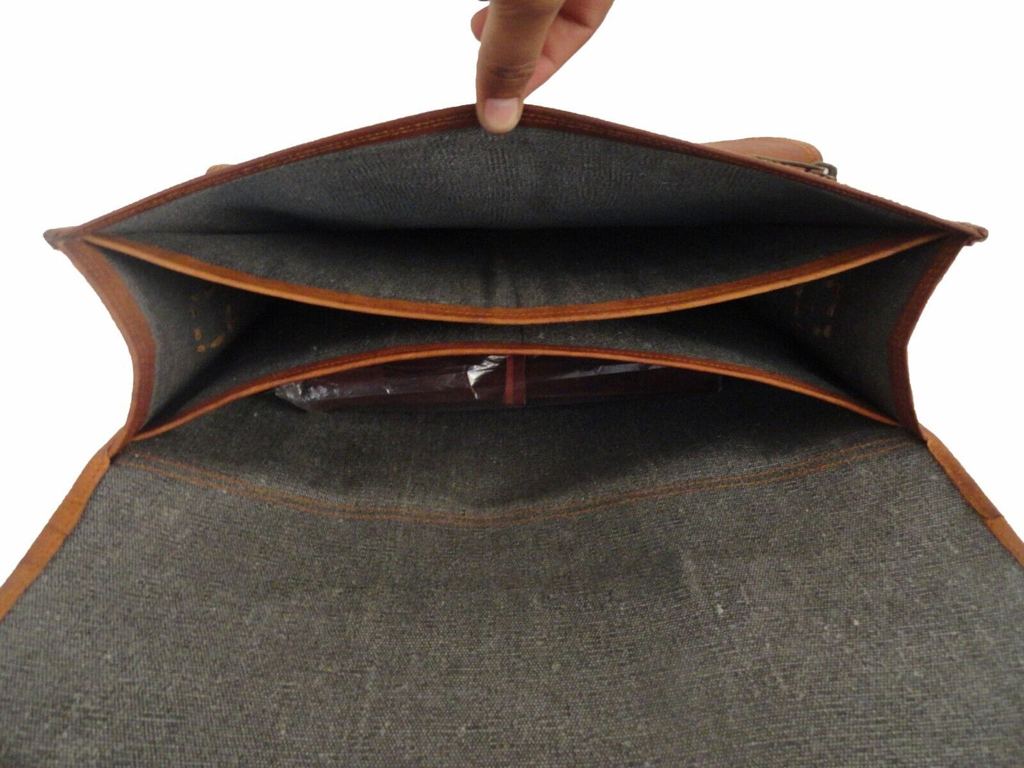 Vintage Leather Satchel Messenger Bag