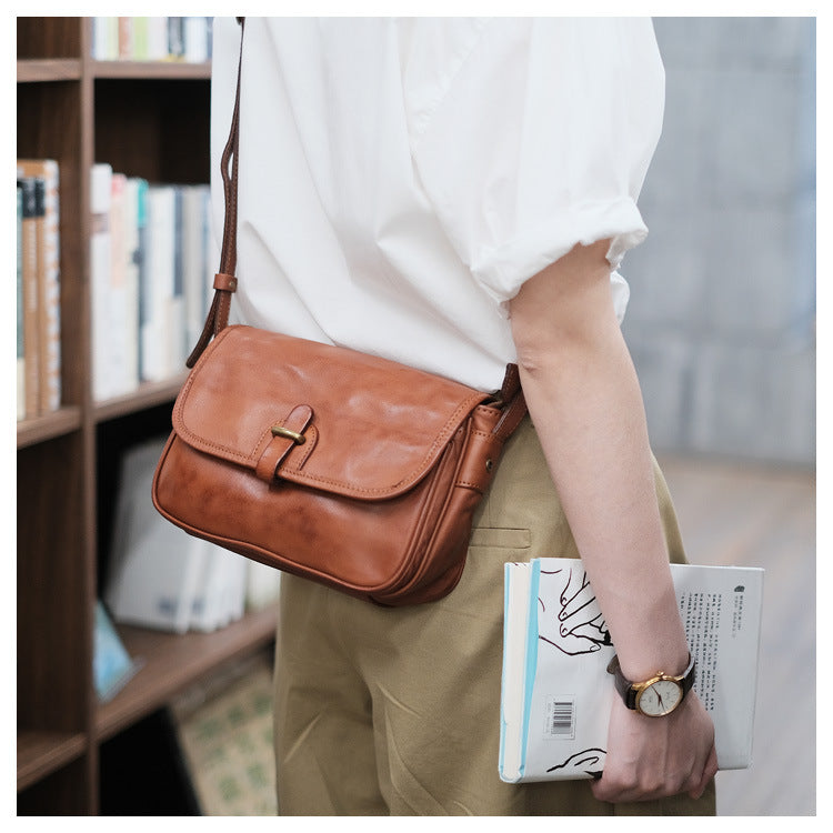 genuine leather women crossbody sling bag