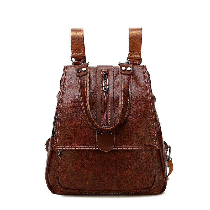 Genuine leather backpack for women