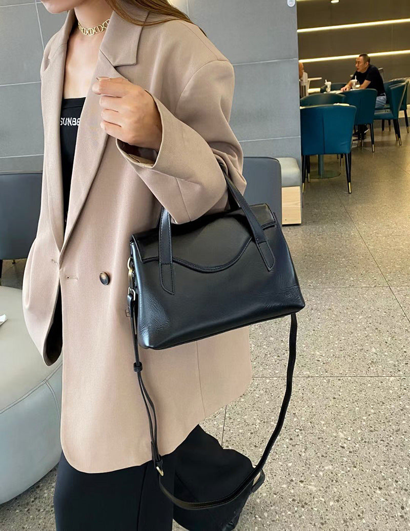 Genuine Leather Shoulder Handbag Crossbody