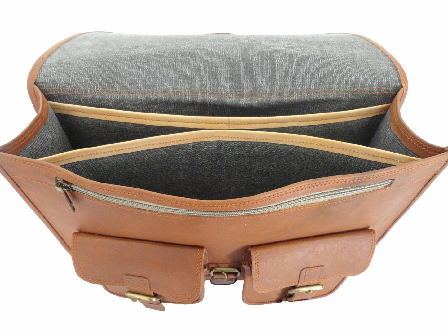 Vintage leather Laptop Messenger Bag