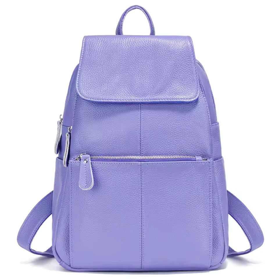 Genuine Leather Women Backpack