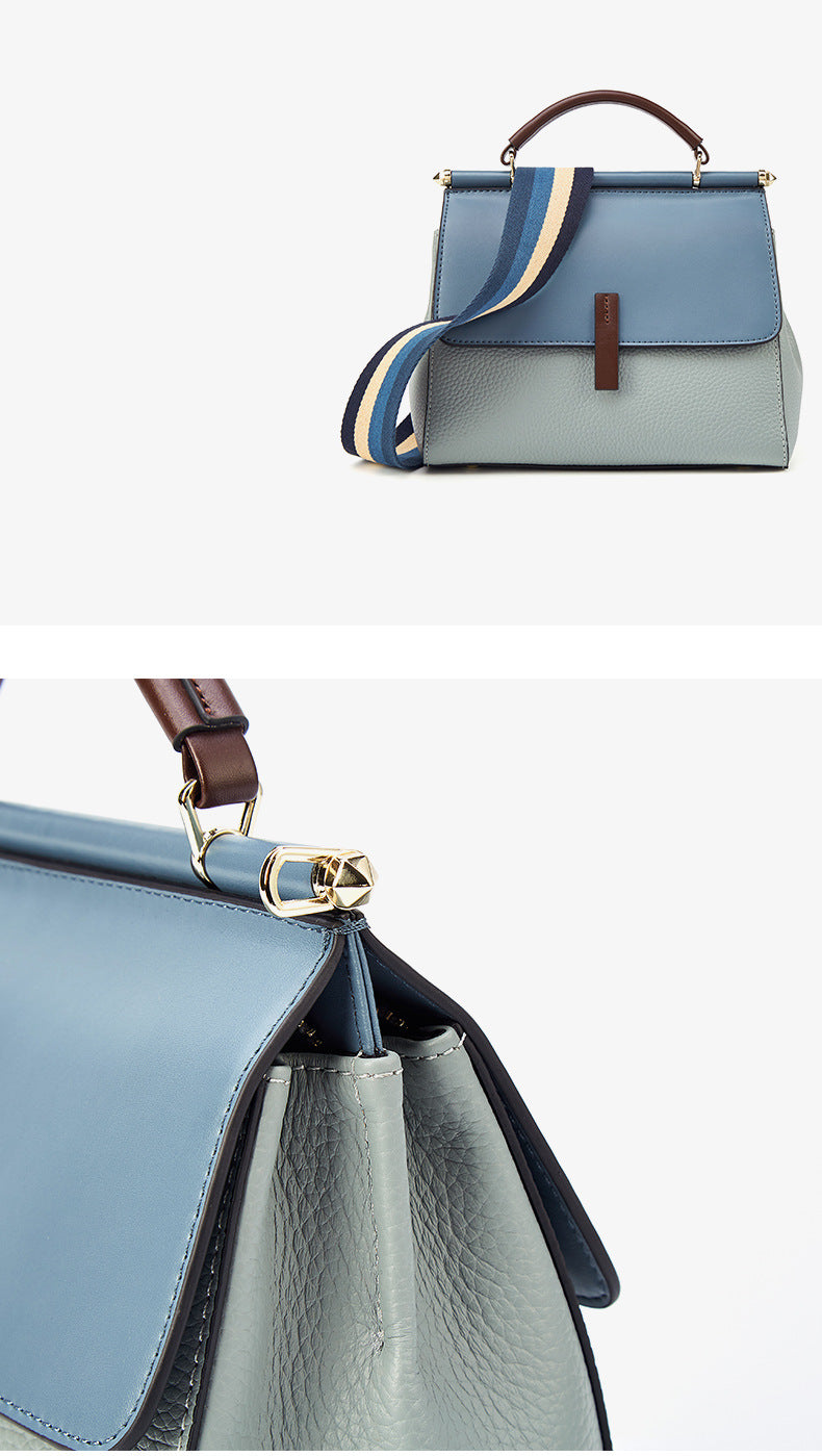 Shoulder bag women leather crossbody handbag