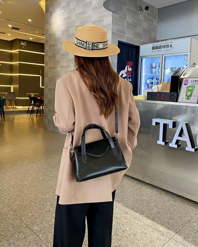Genuine Leather Shoulder Handbag Crossbody
