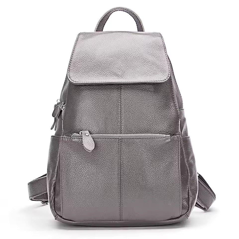 Genuine Leather Women Backpack