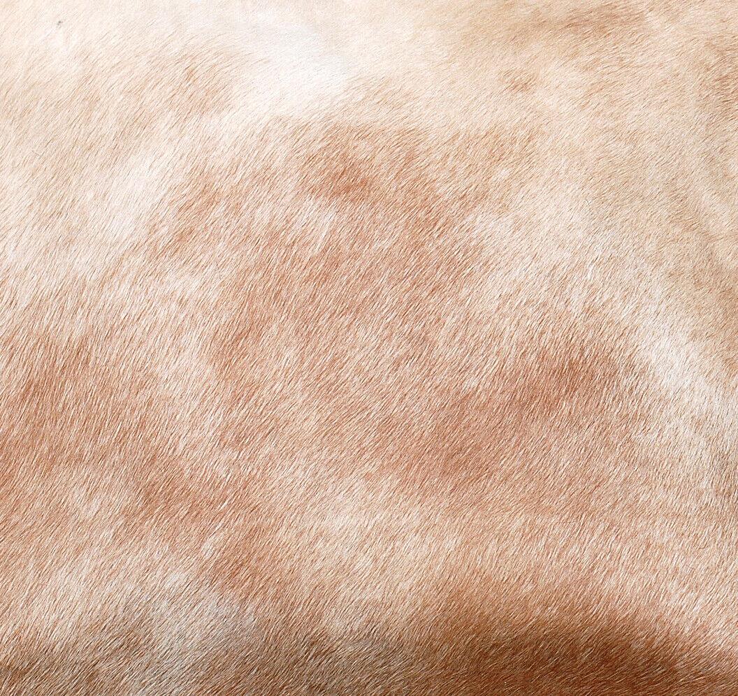 Light Beige Cowhide Pillow Cover