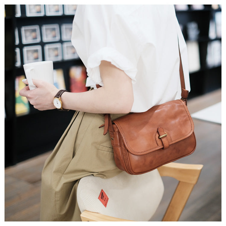 genuine leather women crossbody sling bag