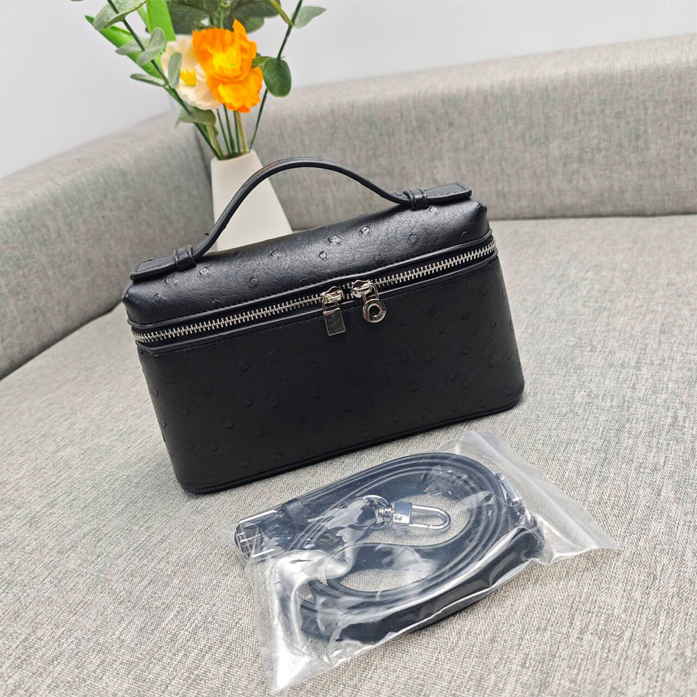 Genuine Leather Crossbody Handbag Small Box Purse