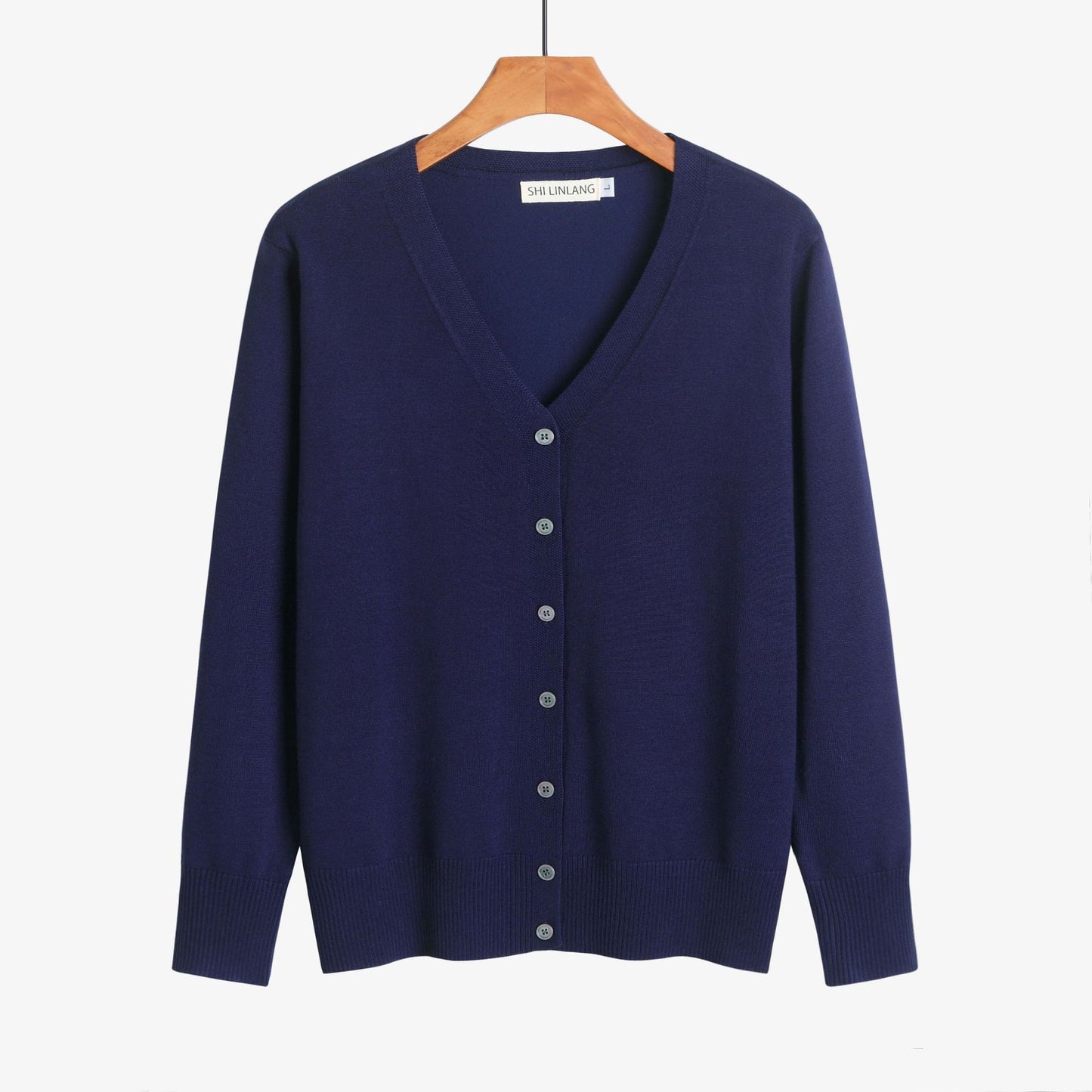 cotton v neck sweaters women long sleeve