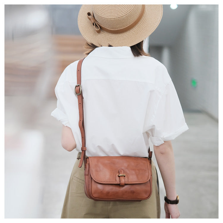 genuine leather women crossbody sling bag