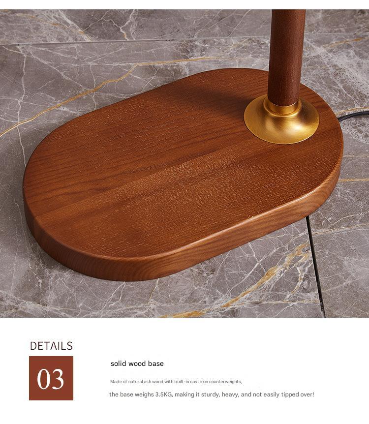 Fishing arm retro floor lamp for reading