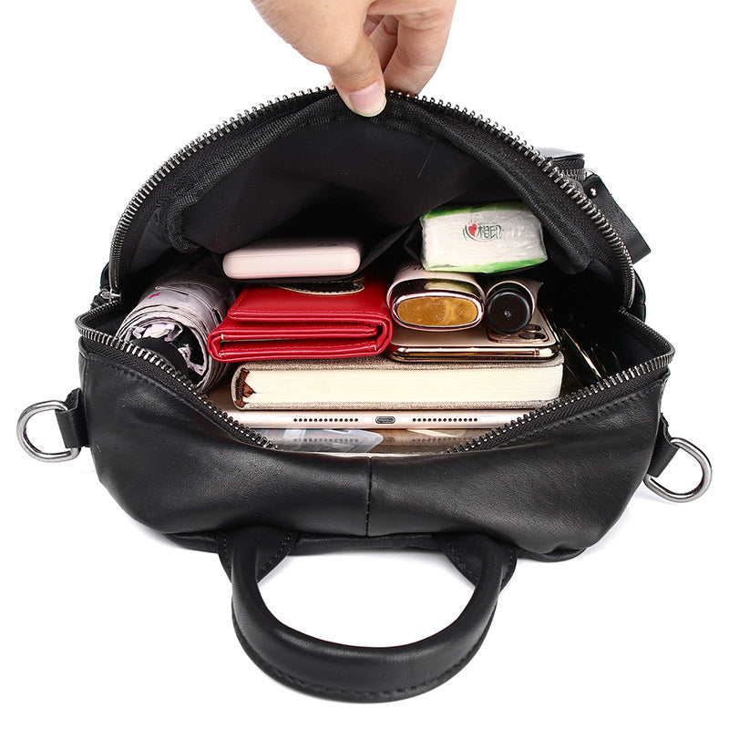 Leather Women Backpack Travel Daypack