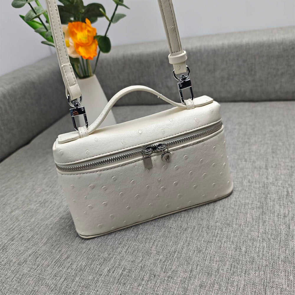 Genuine Leather Crossbody Handbag Small Box Purse