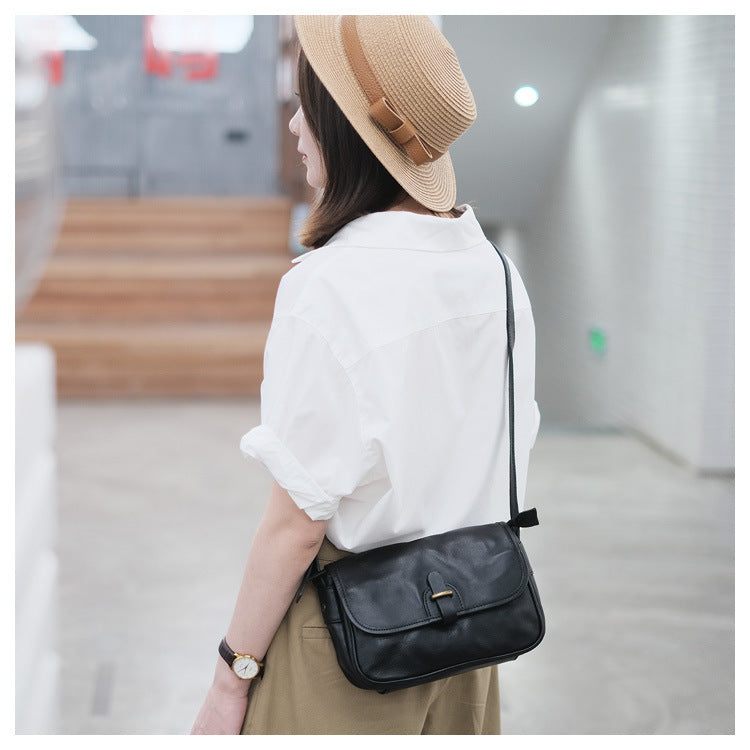 genuine leather women crossbody sling bag