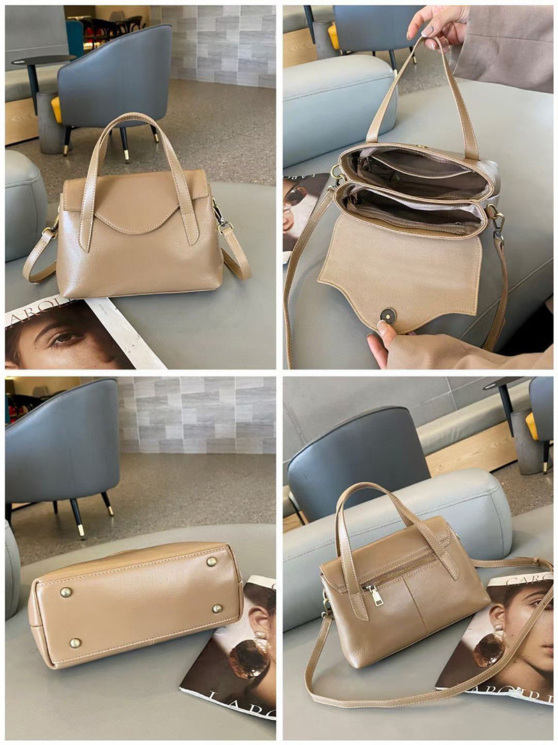 Genuine Leather Shoulder Handbag Crossbody