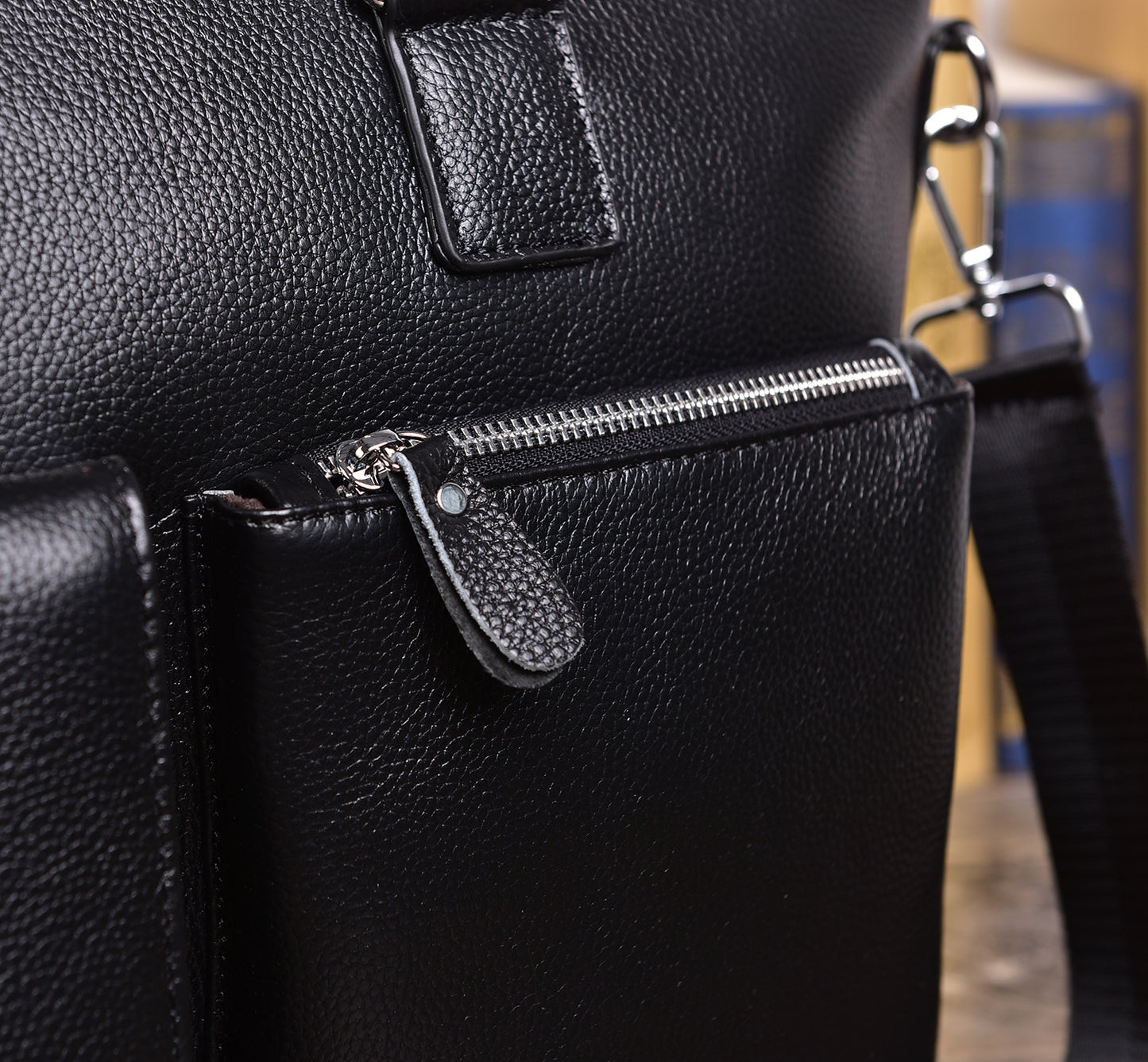 Genuine Leather Office Bag With Laptop Compartment