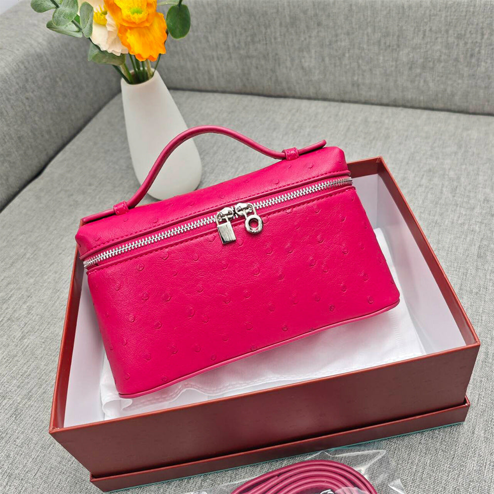 Genuine Leather Crossbody Handbag Small Box Purse