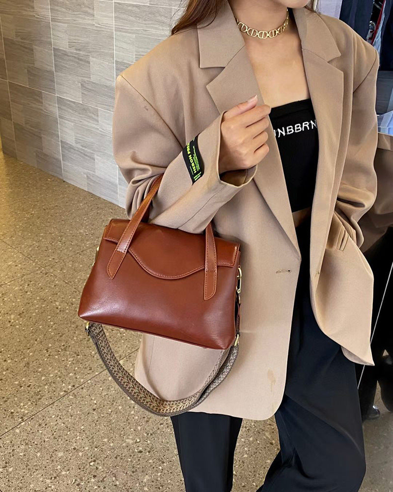 Genuine Leather Shoulder Handbag Crossbody