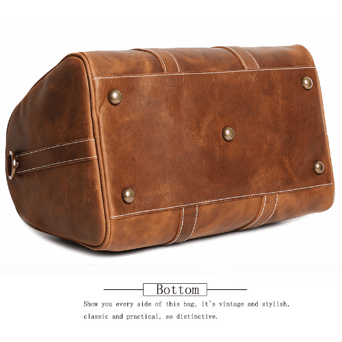 Vintage Men’s Leather Duffel Bag Business & Travel Bag
