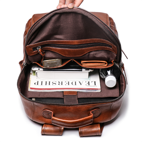 Genuine Cowhide Leather Backpack