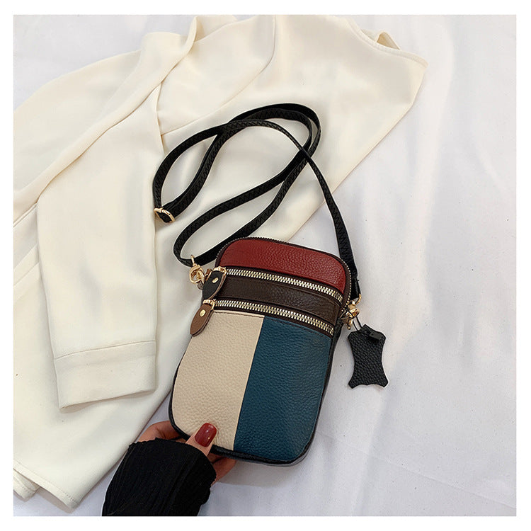 Leather Small Crossbody Bag for Women