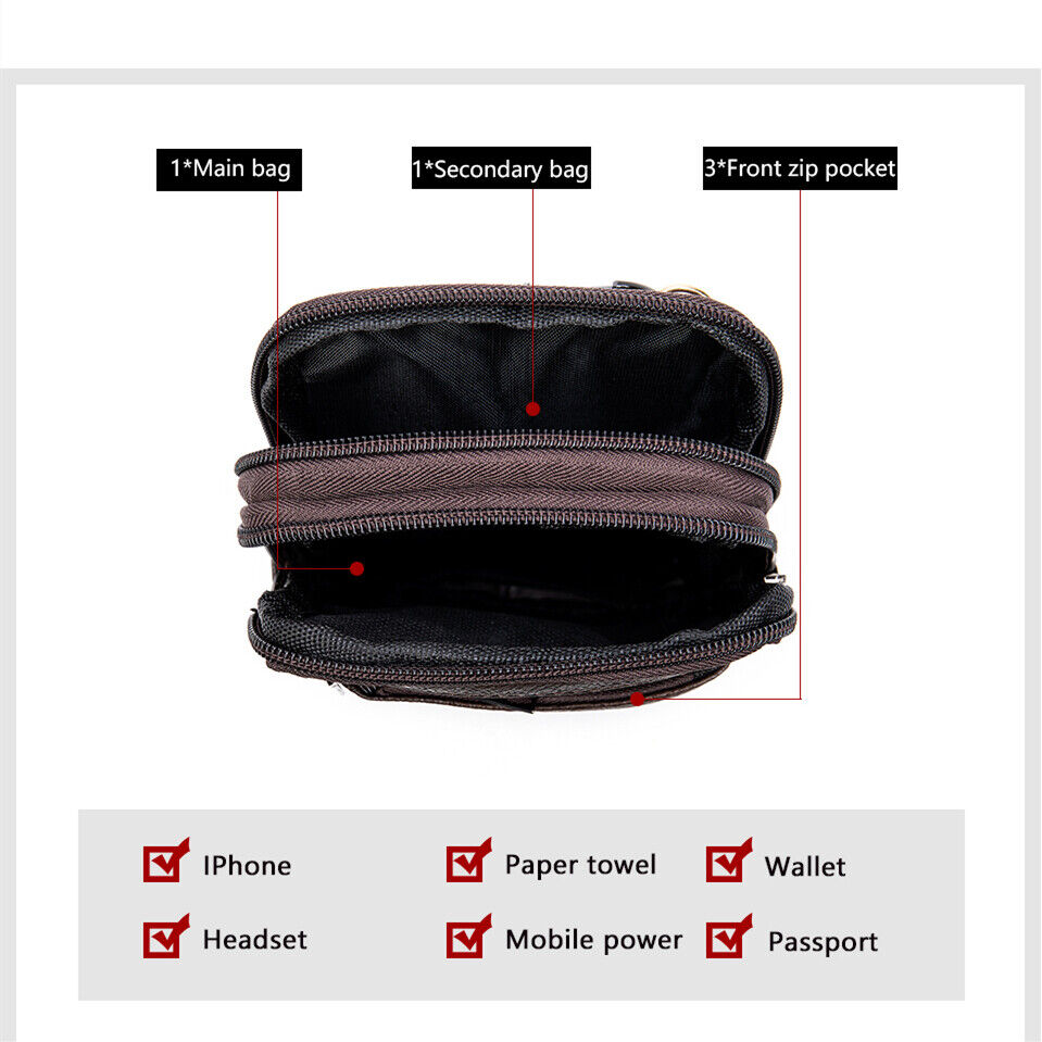 Men Shoulder Genuine Leather Bag Small Cross body