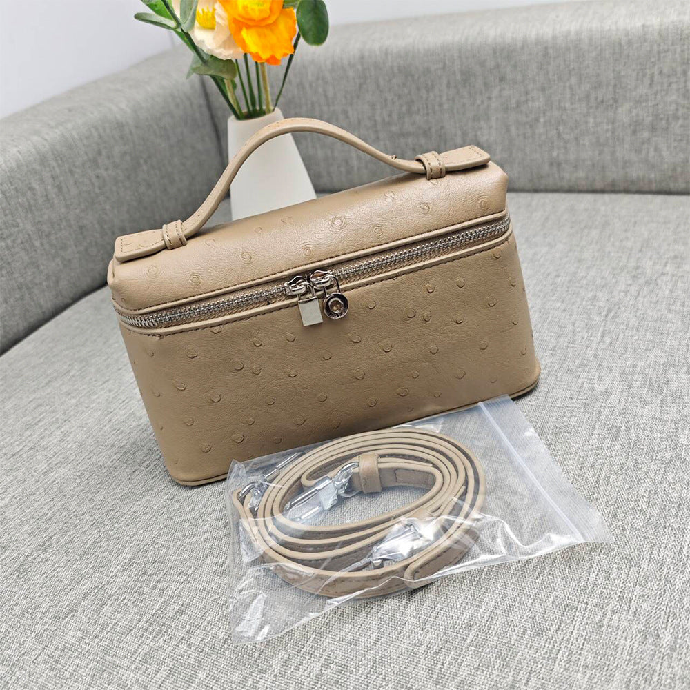 Genuine Leather Crossbody Handbag Small Box Purse