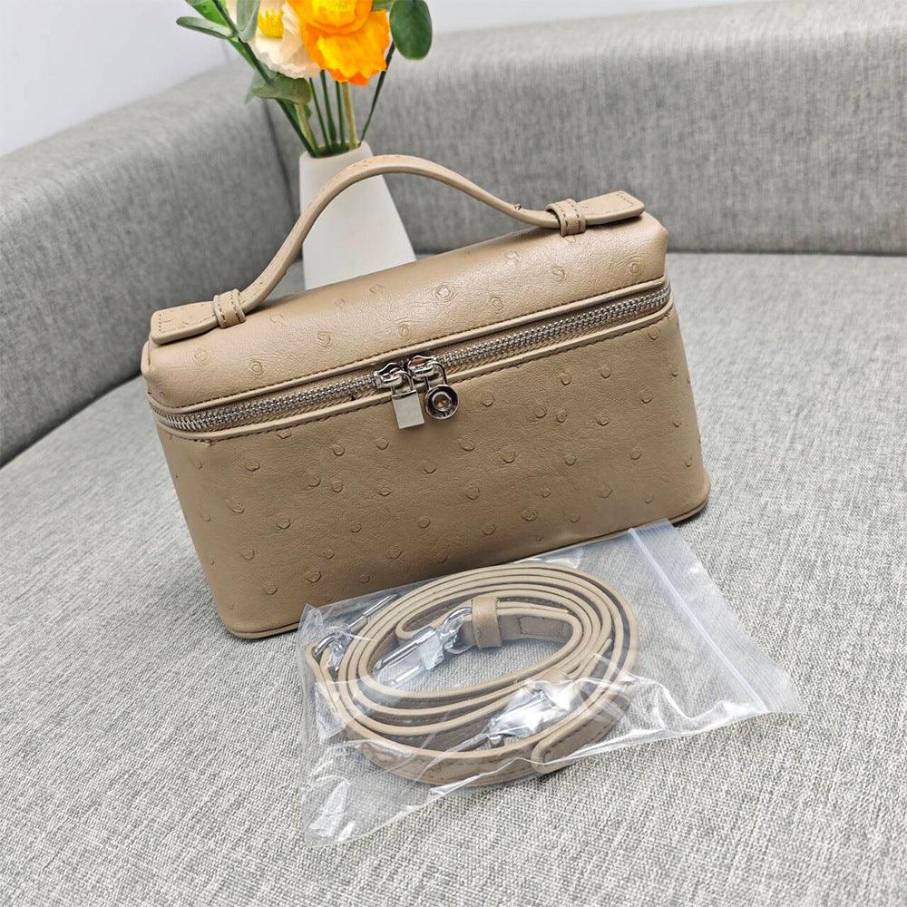 Genuine Leather Crossbody Handbag Small Box Purse