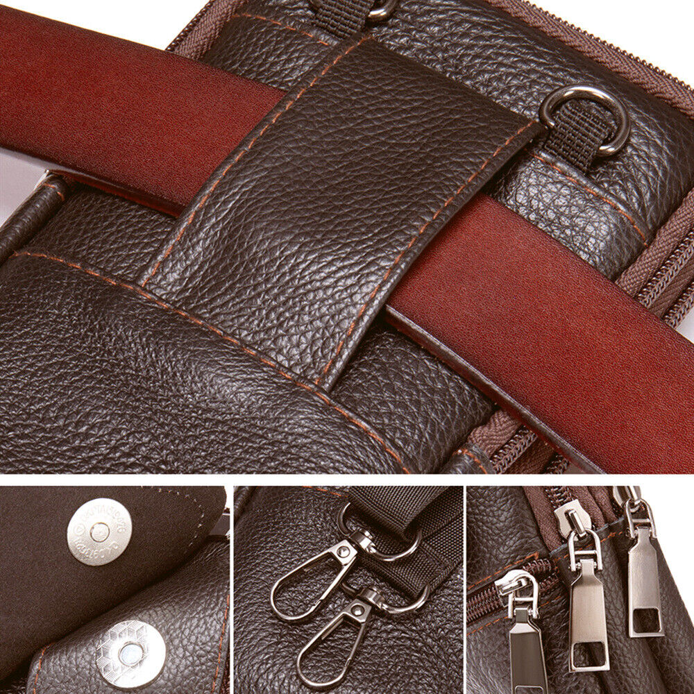 Men Shoulder Genuine Leather Bag Small Cross body