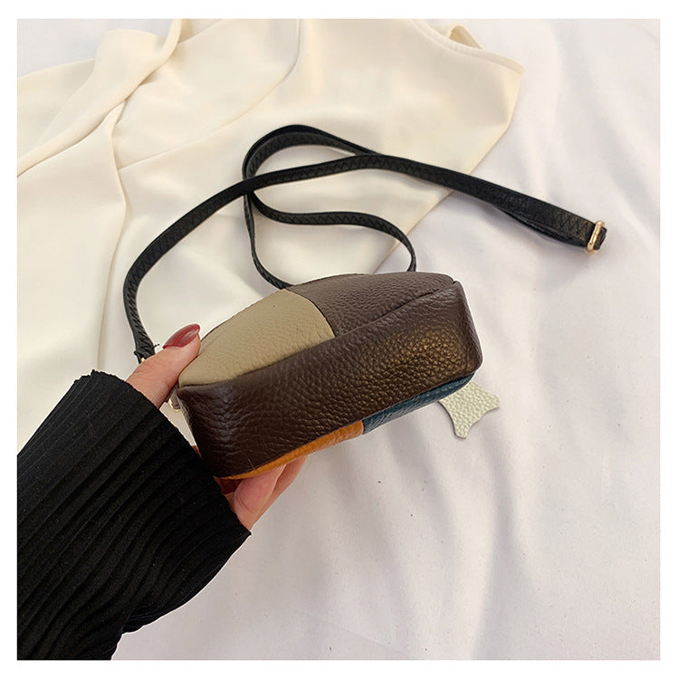 Leather Small Crossbody Bag for Women