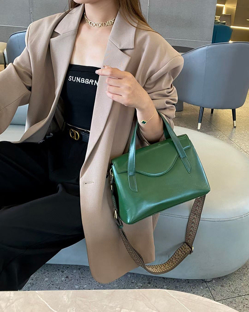 Genuine Leather Shoulder Handbag Crossbody