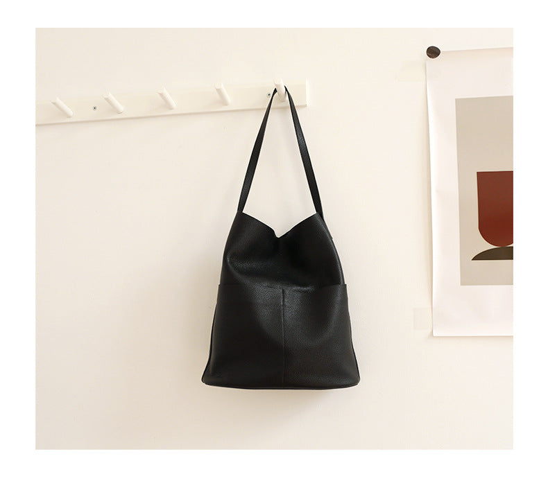 Women Genuine Leather Tote Bag Everyday Carry Purse