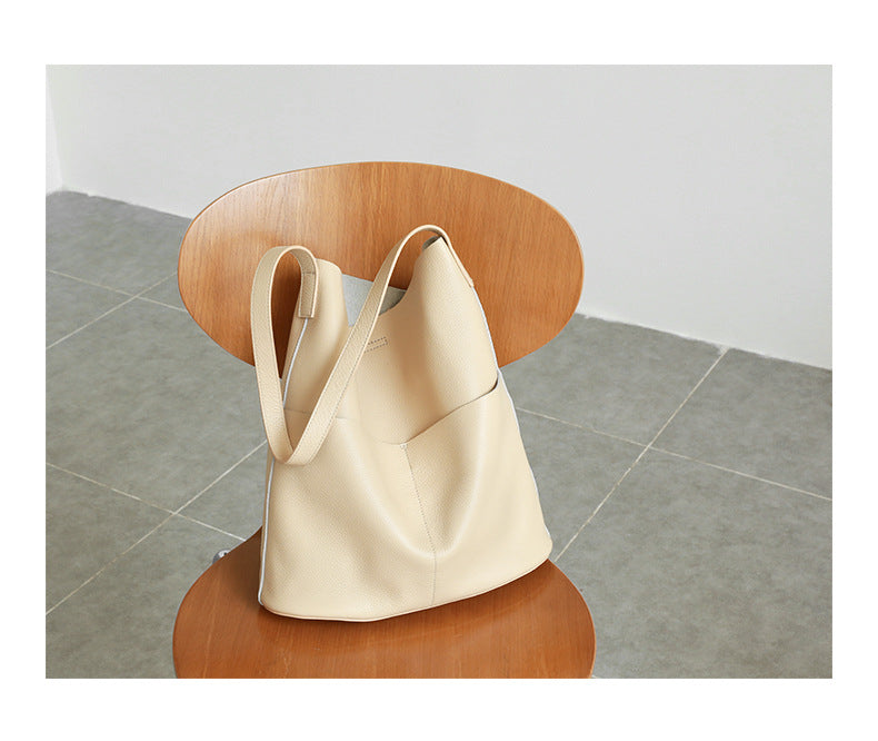 Women Genuine Leather Tote Bag Everyday Carry Purse