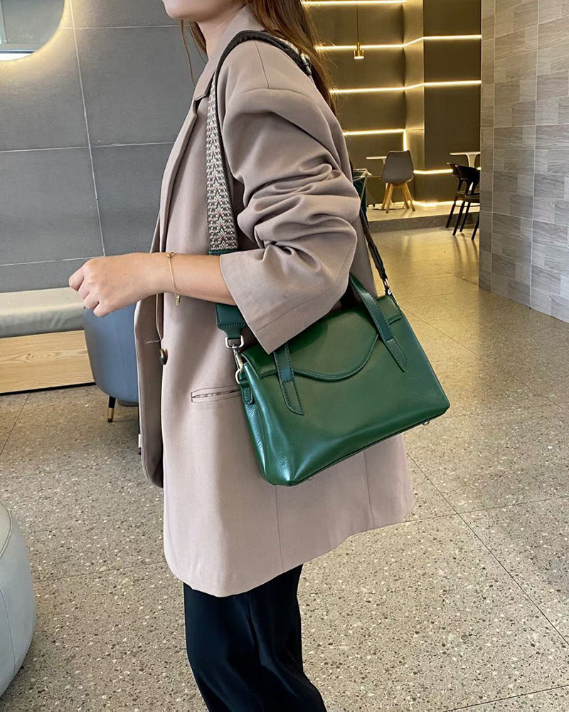 Genuine Leather Shoulder Handbag Crossbody