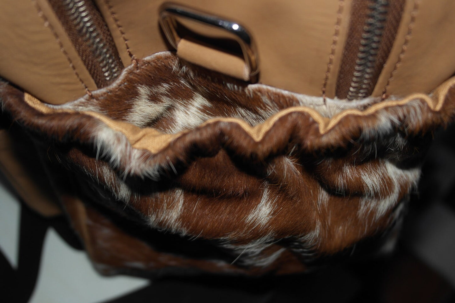 Premium Hair On Cowhide Weekender Duffle Bag