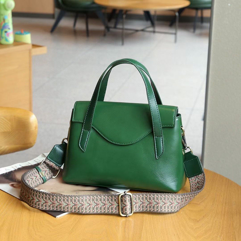 Genuine Leather Shoulder Handbag Crossbody